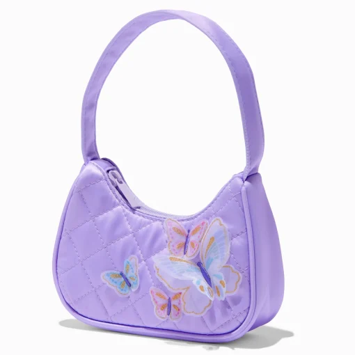 Sac porté épaule papillon lilas Claire's Club