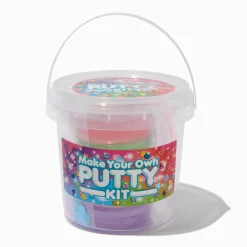 Seau de pâte à modeler scintillante et de slime à faire soi-même