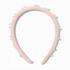 Serre-tête décoré rose avec perles d’imitation