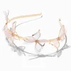 Serre-tête en métal papillon organza couleur dorée