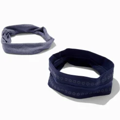 Serre-têtes athlétiques gris et bleu - Lot de 2