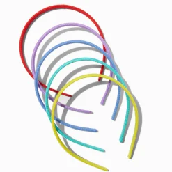 Serre-têtes en plastique corde arc-en-ciel Claire's Club - Lot de 5