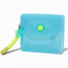 Translucent Blue Daisy Snap Coin Purse