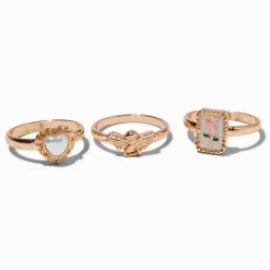 Uptown Girl Rings - 3 Pack