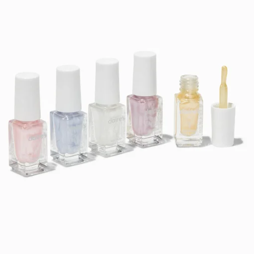 Vernis à ongles peel-off parfumé à la barbe à papa - Lot de 5